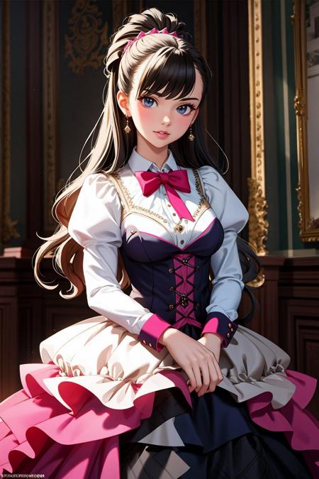 12994-4166345958-((Masterpiece, best quality)), _ballgown,edgPreppy, a woman in a ([set of edgPreppy clothes,blazer_ballgown,ribbons,frills]__0.5.png